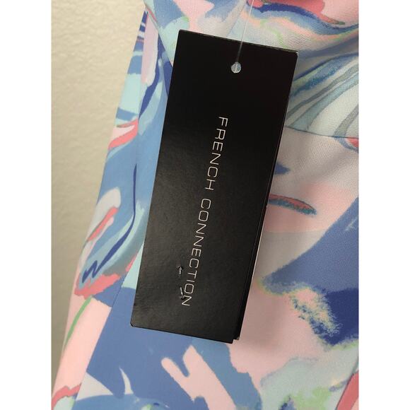 French Connection Crossover Dress Women's Size 10 Dalia Print NEW - Picture 4 of 9